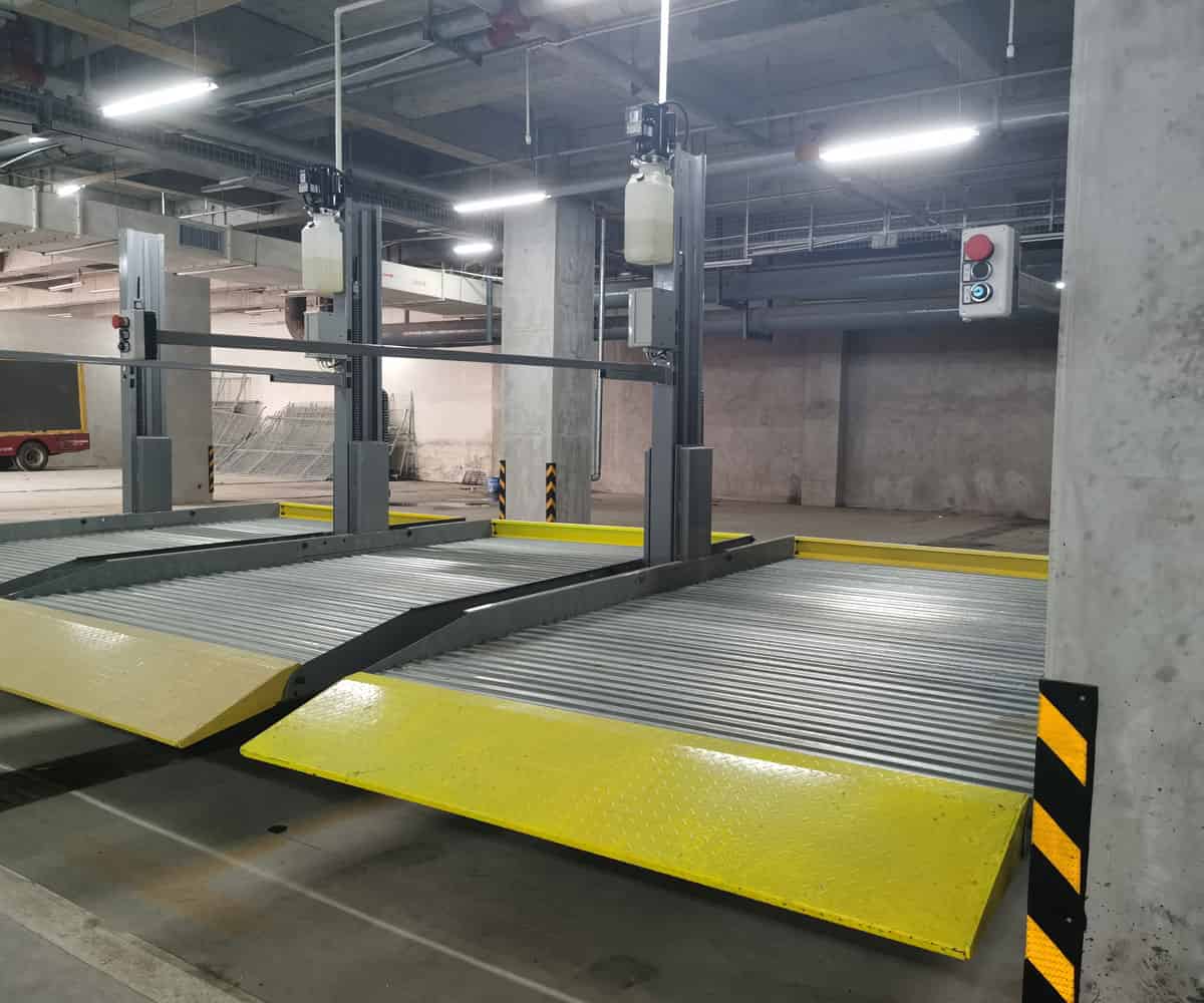 酉陽三層升降平移機械式停車庫過驗收