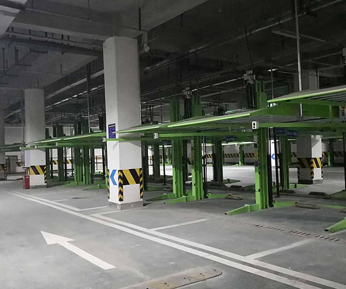 城口雙柱簡易升降停車庫拆除