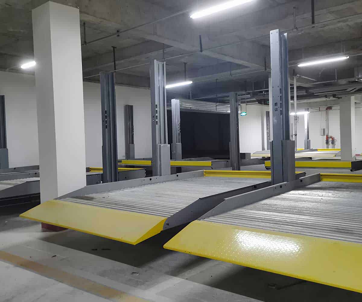 鎮(zhèn)沅雙柱機(jī)械停車設(shè)備用什么地坪材料最好